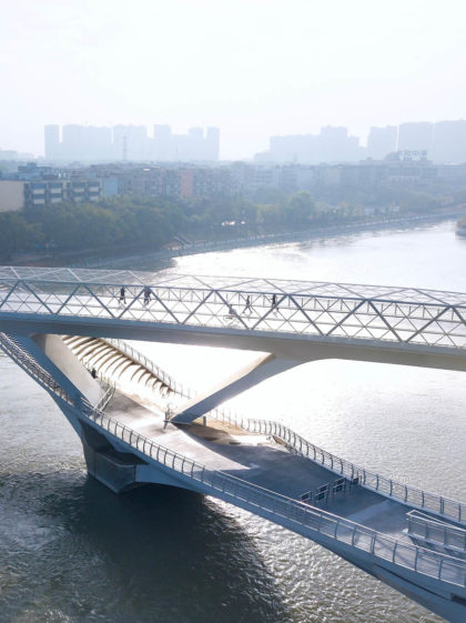 Daylight Arial Shot 五岔子大橋 - Wuchazi Bridge (INFINITE LOOP)